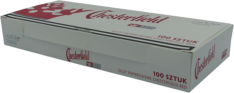 GILZY PAPIEROSOWE CHESTERFIELD 100' RED